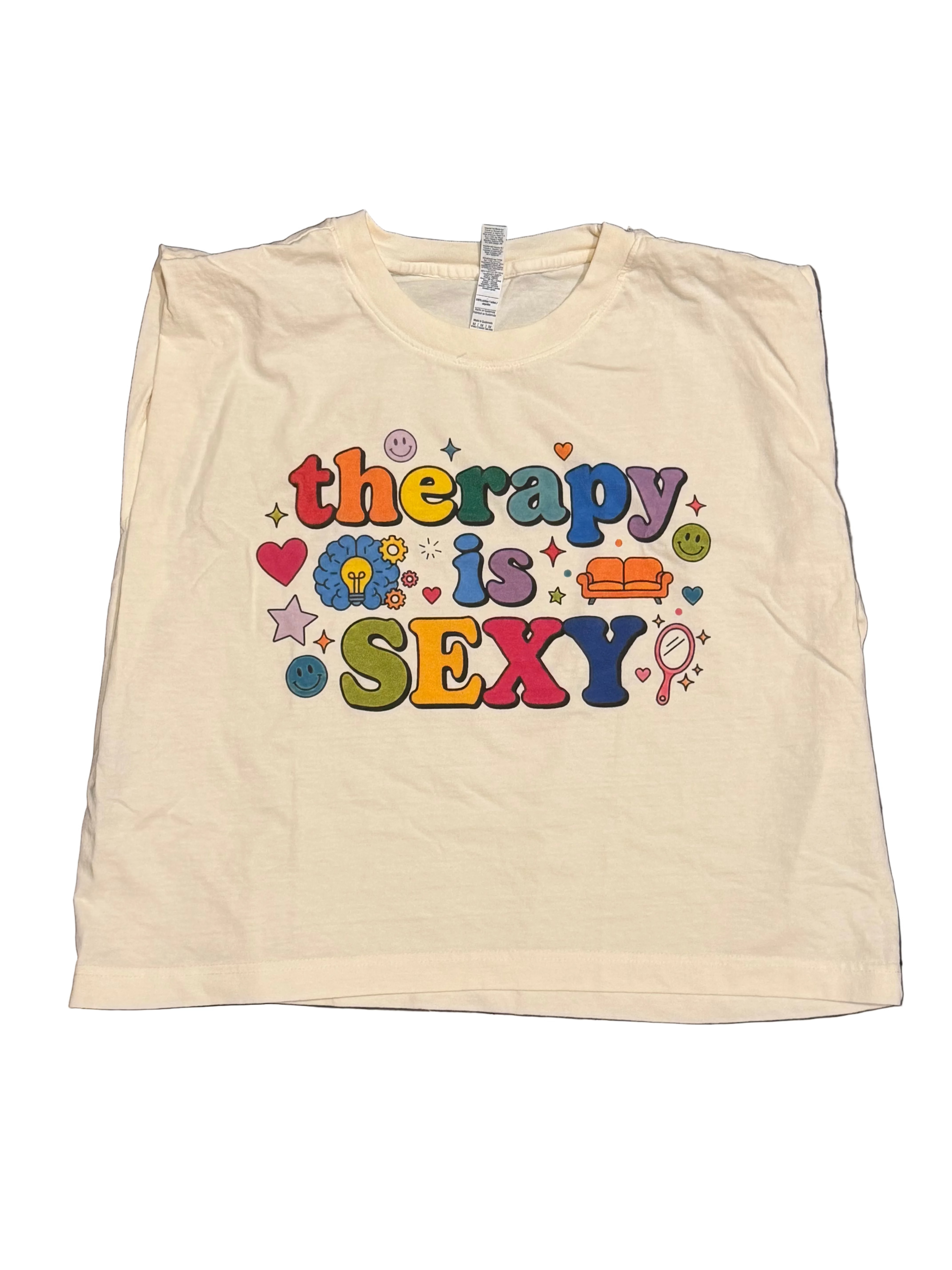 Therapy is Sexy - Sleeveless Crop Tank